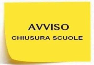 ORDINANZA CHIUSURA SCUOLE
